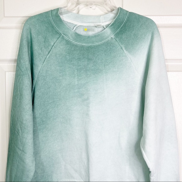 Zella Jamie Space Dye Crew Neck Long Sleeve Sweatshirt Teal Morn Women’s S - Picture 3 of 12